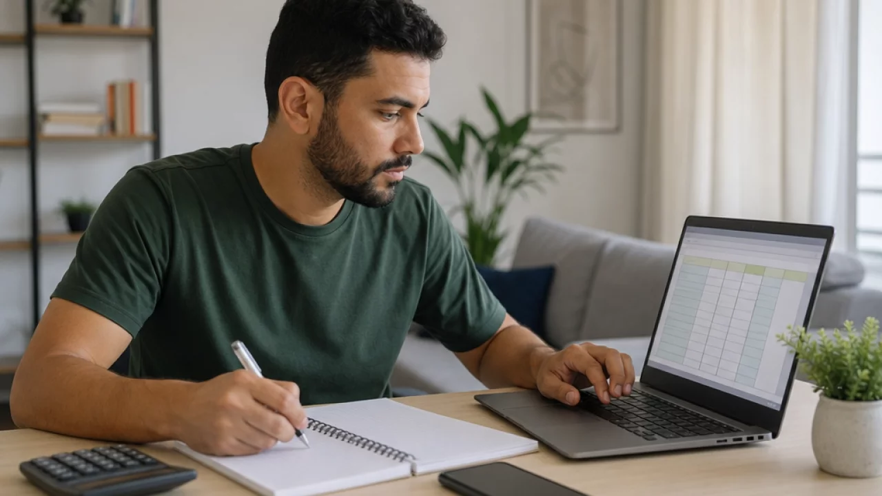 Como montar uma planilha simples para acompanhar entradas e saídas