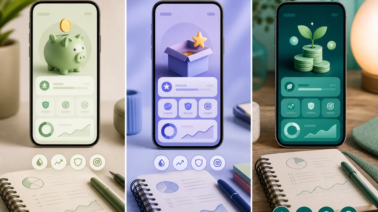 Cofrinho caixinha ou saldo rendendo: como comparar opções dentro dos apps
