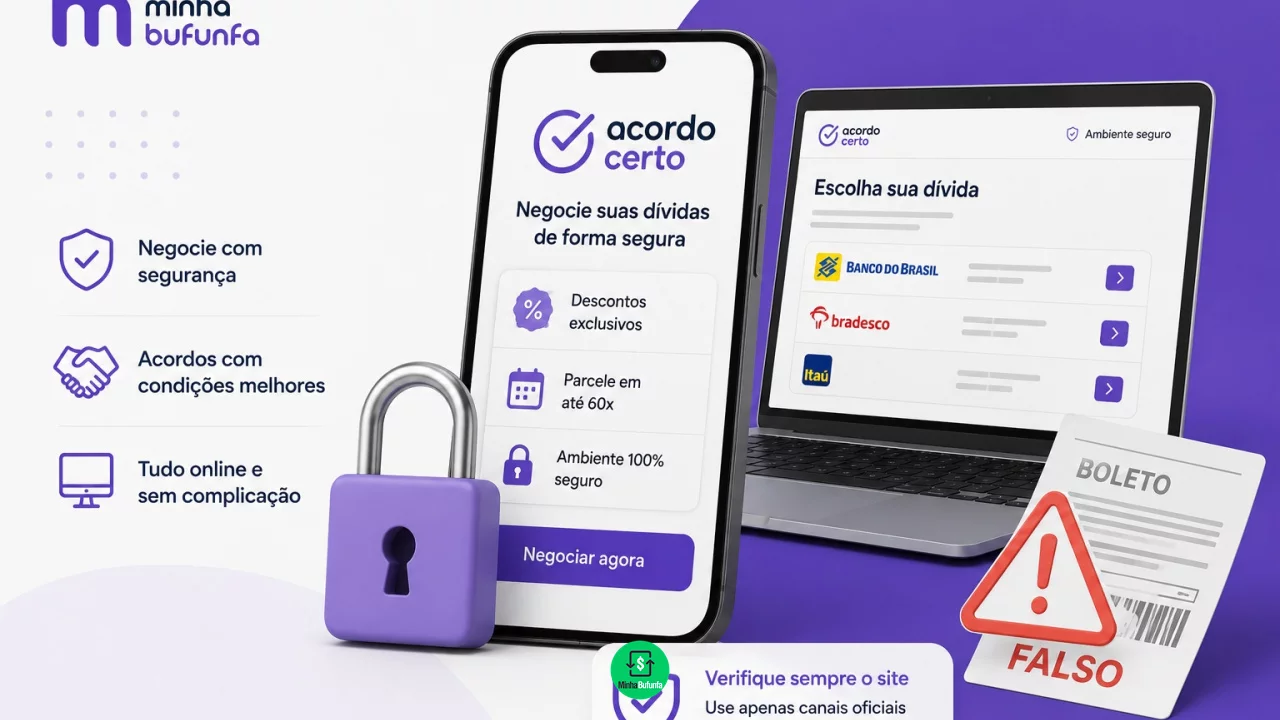 Acordo Certo: como negociar dívidas online sem pagar boleto falso