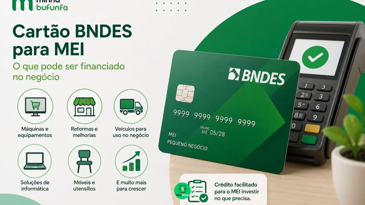 Cartão BNDES para MEI: o que pode ser financiado no negócio