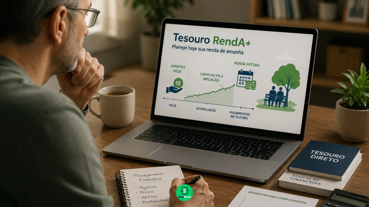 Tesouro RendA+: como planejar aposentadoria complementar sem depender só do INSS