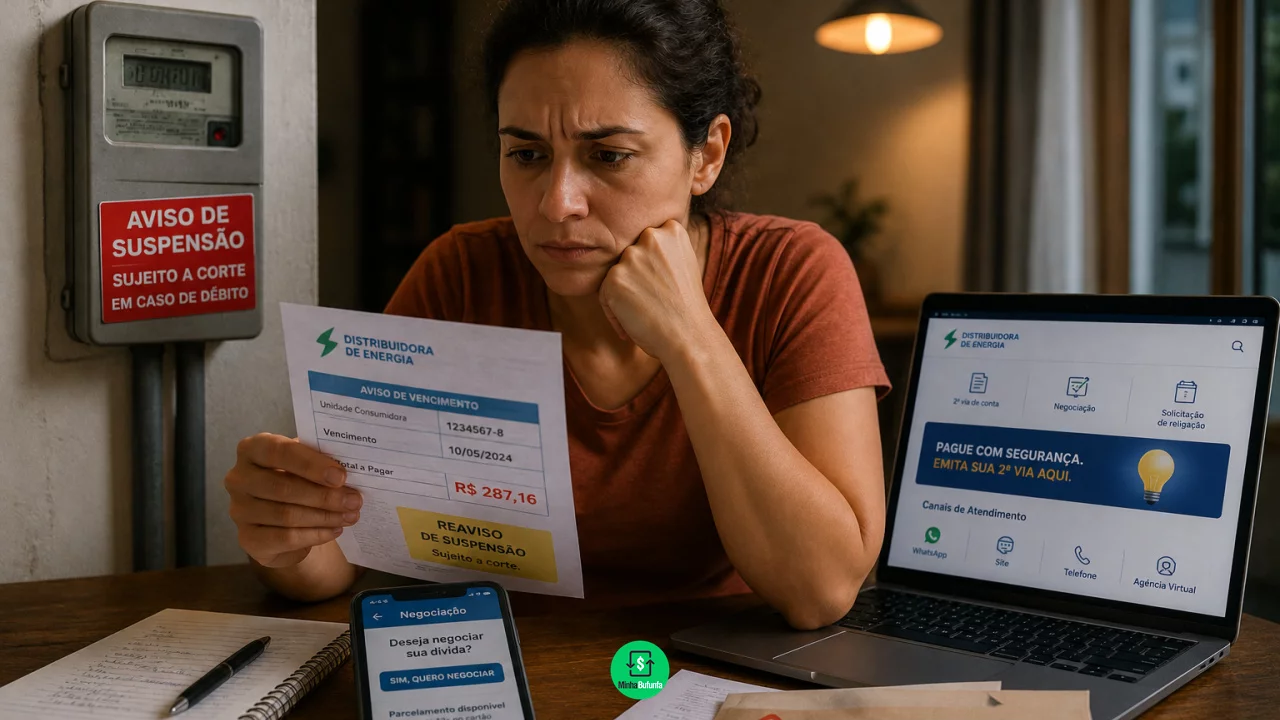 Conta de luz atrasada: como negociar com a distribuidora antes do corte