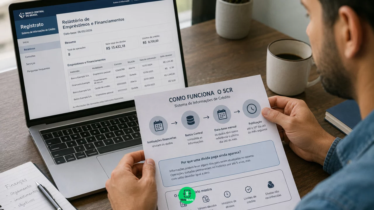 Empréstimo aparece no Registrato mesmo depois de pago? Entenda quando o SCR é atualizado