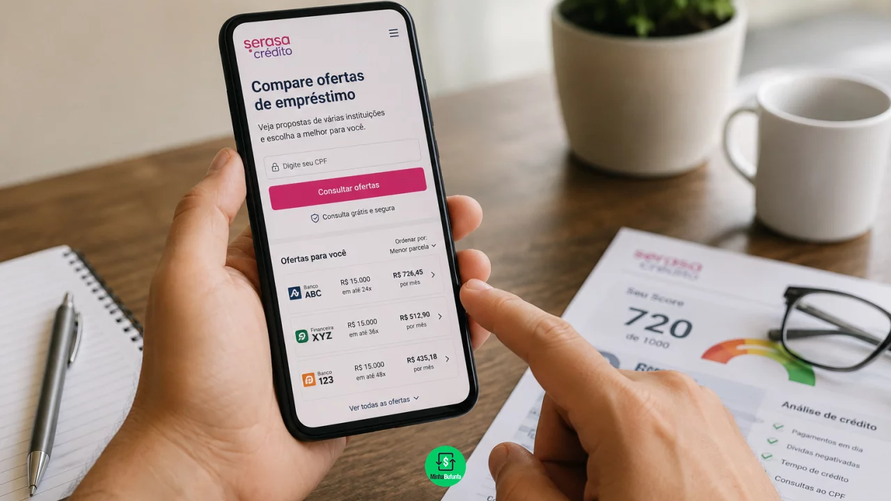 Empréstimo pela Serasa Crédito: como comparar ofertas de vários bancos antes de contratar