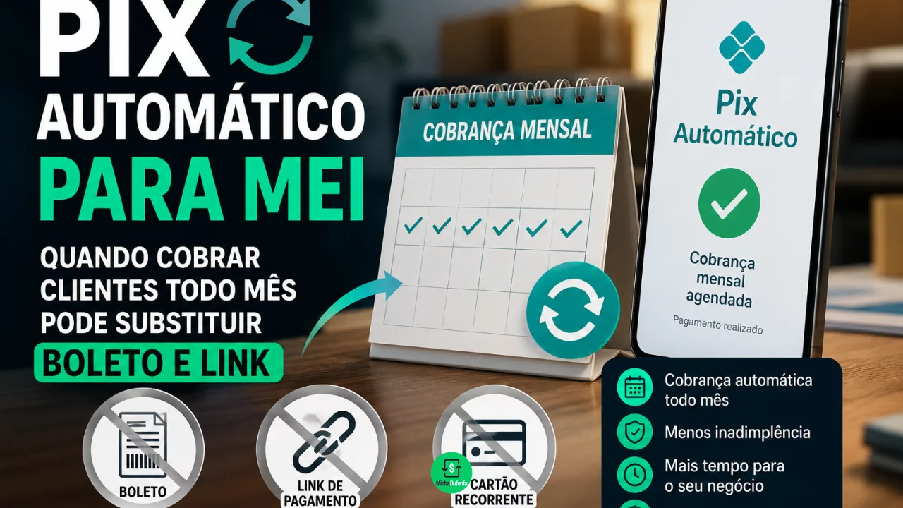 Pix Automático para MEI: quando cobrar clientes todo mês pode substituir boleto e link de pagamento?
