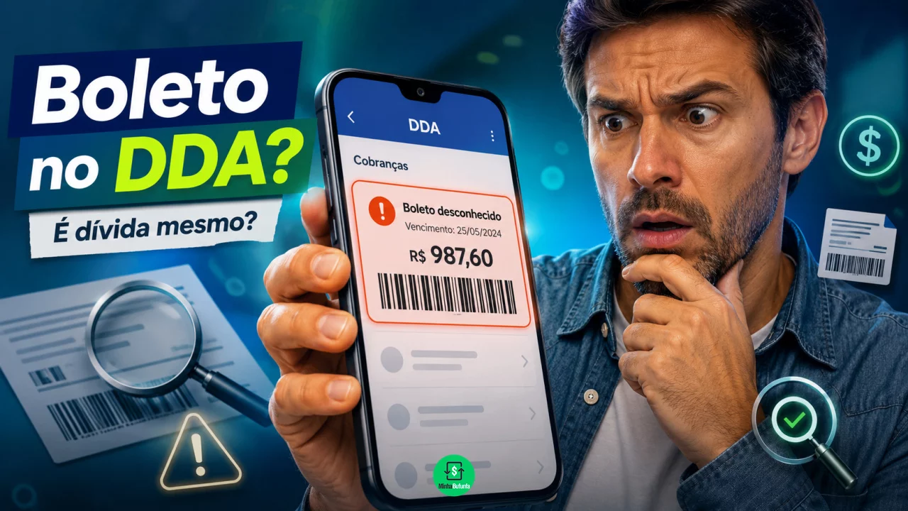 Boleto apareceu no DDA sem você comprar nada: isso significa que existe uma dívida no seu nome?