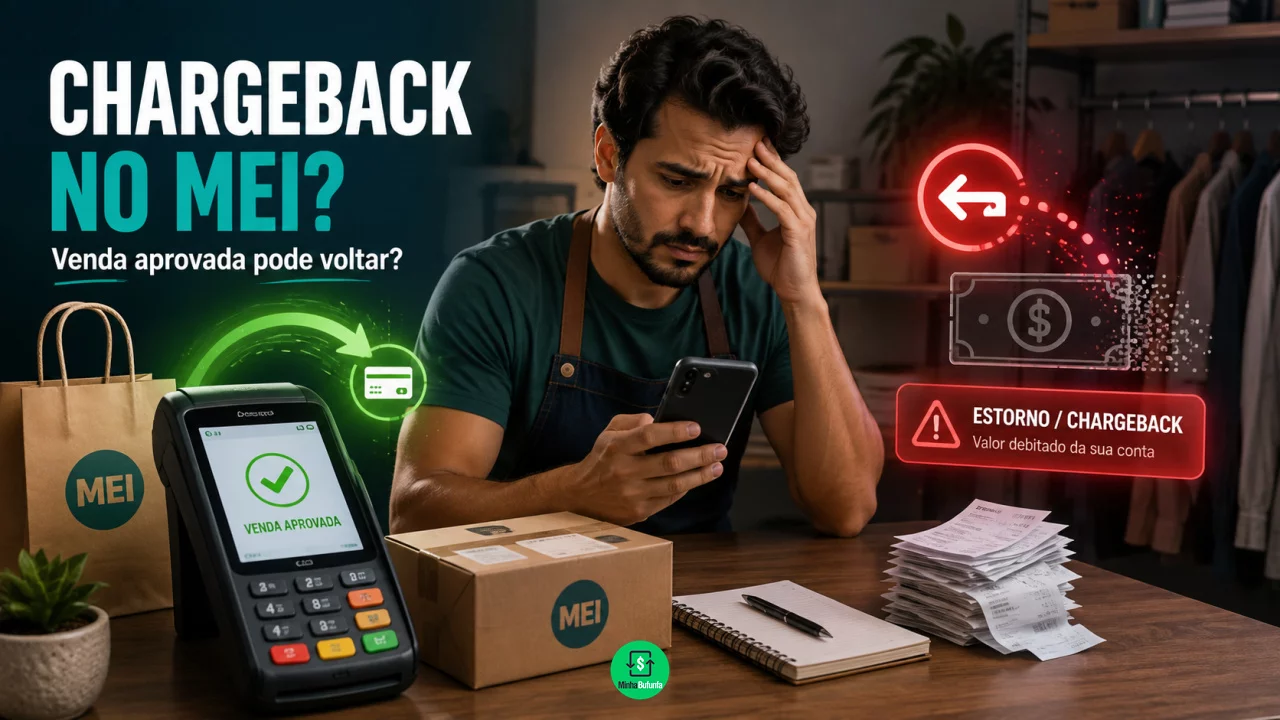 Chargeback para MEI: uma venda aprovada no cartão pode ser estornada depois que o dinheiro já entrou