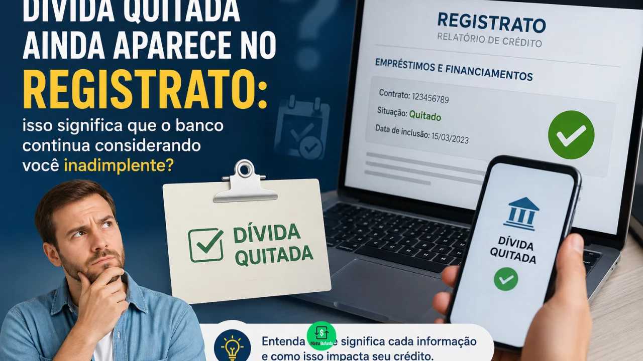 Dívida quitada ainda aparece no Registrato: isso significa que o banco continua considerando você in
