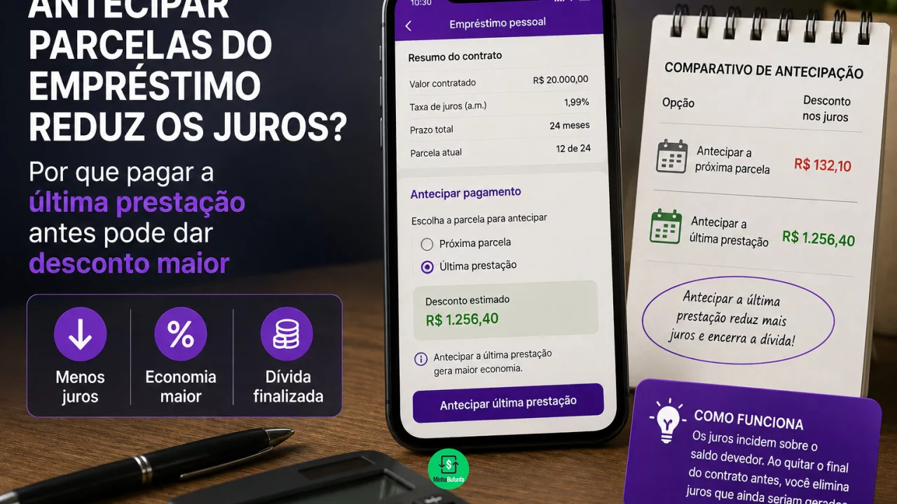 Antecipar parcelas do empréstimo reduz os juros? Por que pagar a última prestação antes pode dar des