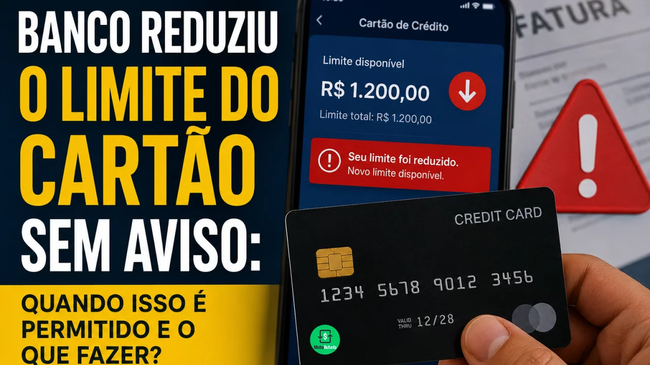 Banco reduziu o limite do cartão sem aviso: quando isso é permitido e o que fazer?