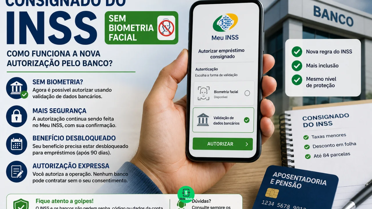 Consignado do INSS sem biometria facial: como funciona a nova autorização pelo banco?