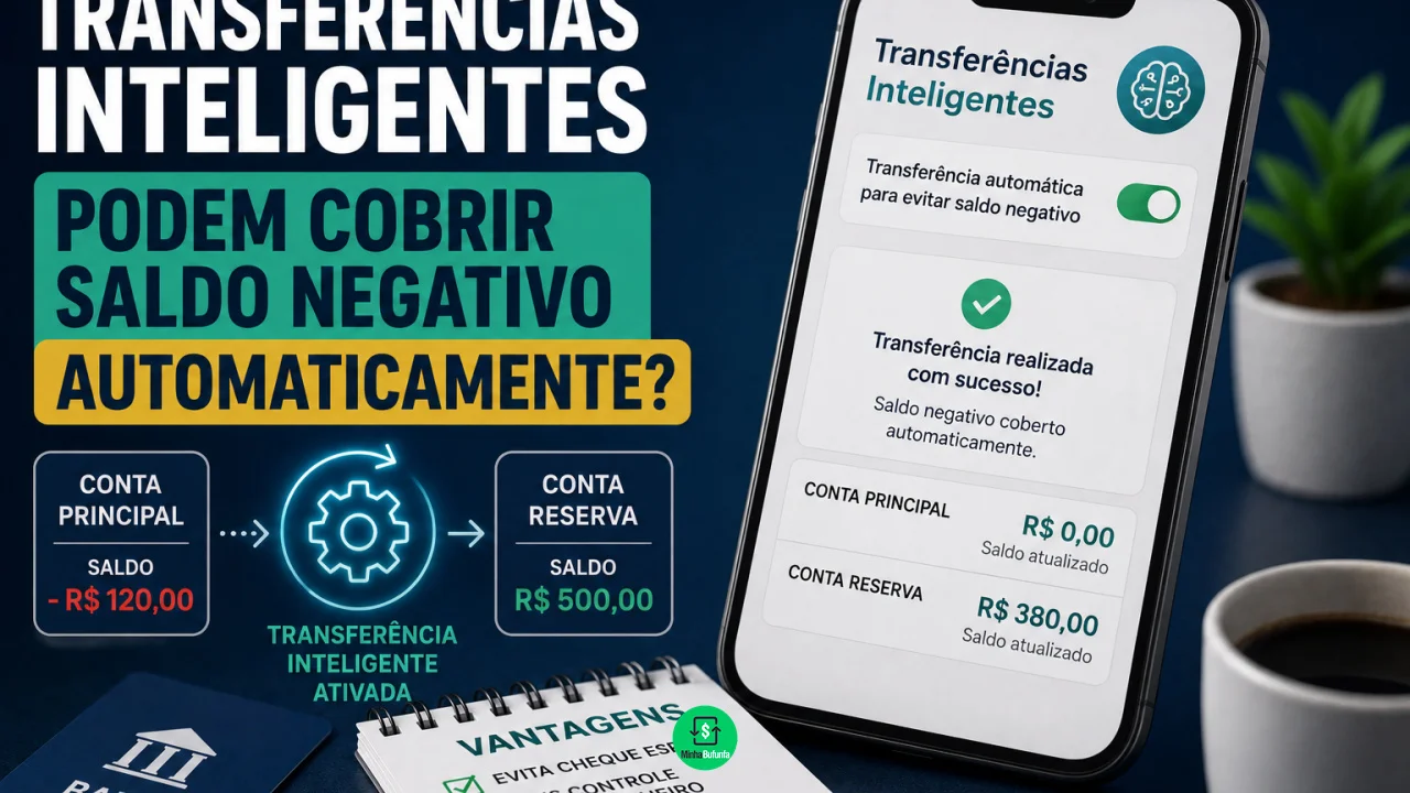 Transferências Inteligentes podem cobrir saldo negativo automaticamente?