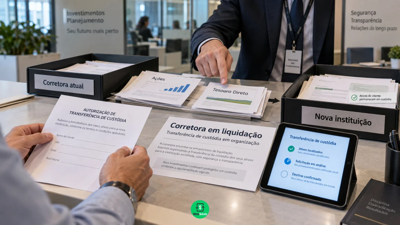 Corretora entrou em liquidação: ações e Tesouro podem ser transferidos para outra instituição?