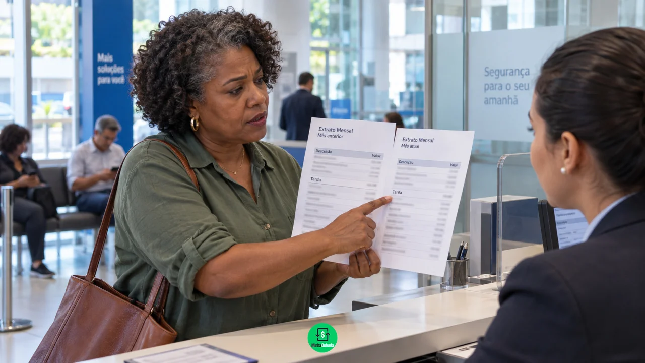 Tarifa da conta aumentou sem aviso: banco pode reajustar o pacote automaticamente?